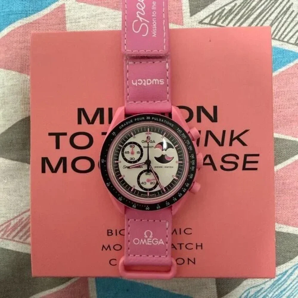 Swatch x Omega MISSION TO THE PINK MOONPHASE Watch